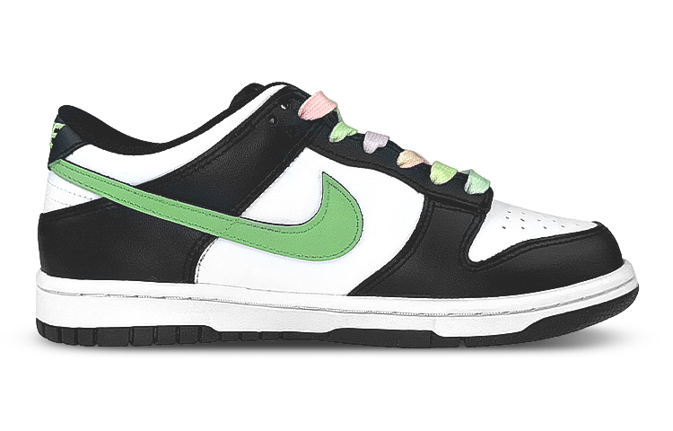 Order [Kasut Custom] Nike Dunk Low 'Bamboo Graffiti' DD1391-100(Team叁-男款绿钩熊猫SBOX)