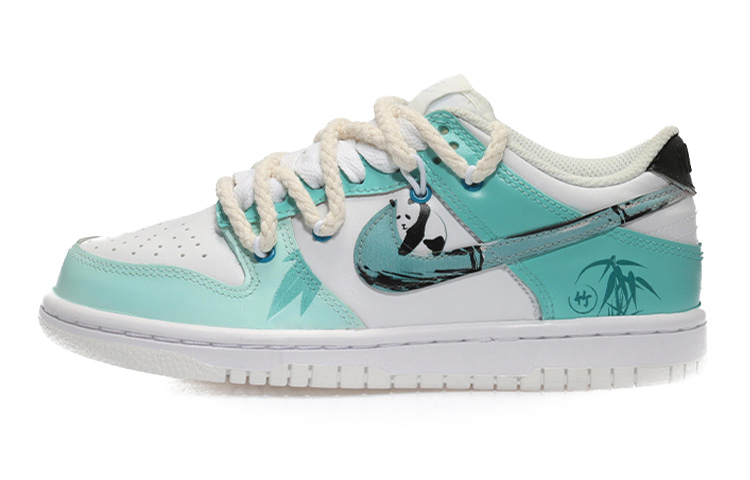 Buy [定制鞋] 耐克Dunk低帮‘竹子熊猫’ DH9765-100(Team10-大熊猫青兰色)