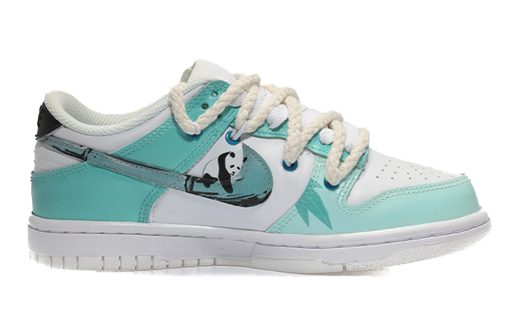 Order [定制鞋] 耐克Dunk低帮‘竹子熊猫’ DH9765-100(Team10-大熊猫青兰色)