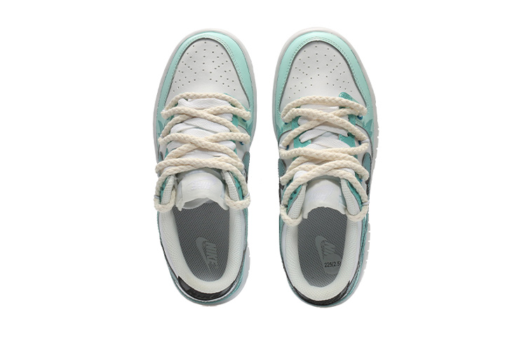 Shop [定制鞋] 耐克Dunk低帮‘竹子熊猫’ DH9765-100(Team10-大熊猫青兰色)