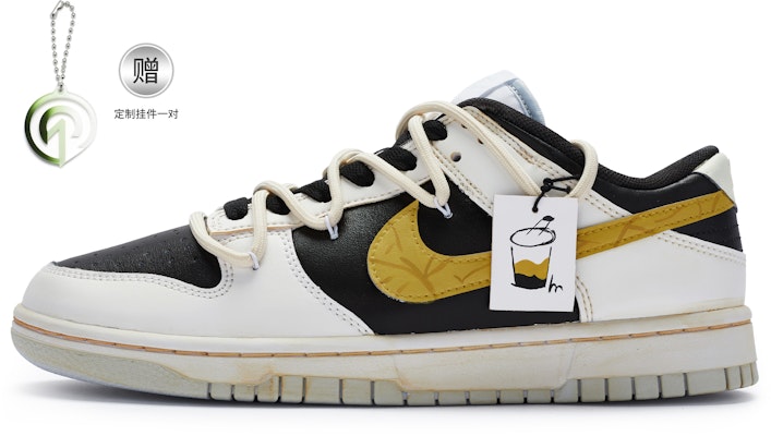 【定製球鞋】 Nike Dunk Low 811製造 香蕉烤奶 清爽簡約 夏日飲品 解構 手繪 低幫 板鞋 GS 白黑黃 Buy 【定製球鞋】 Nike Dunk Low 811製造 香蕉烤奶 清爽簡約 夏日飲品 解構 手繪 低幫 板鞋 GS 白黑黃