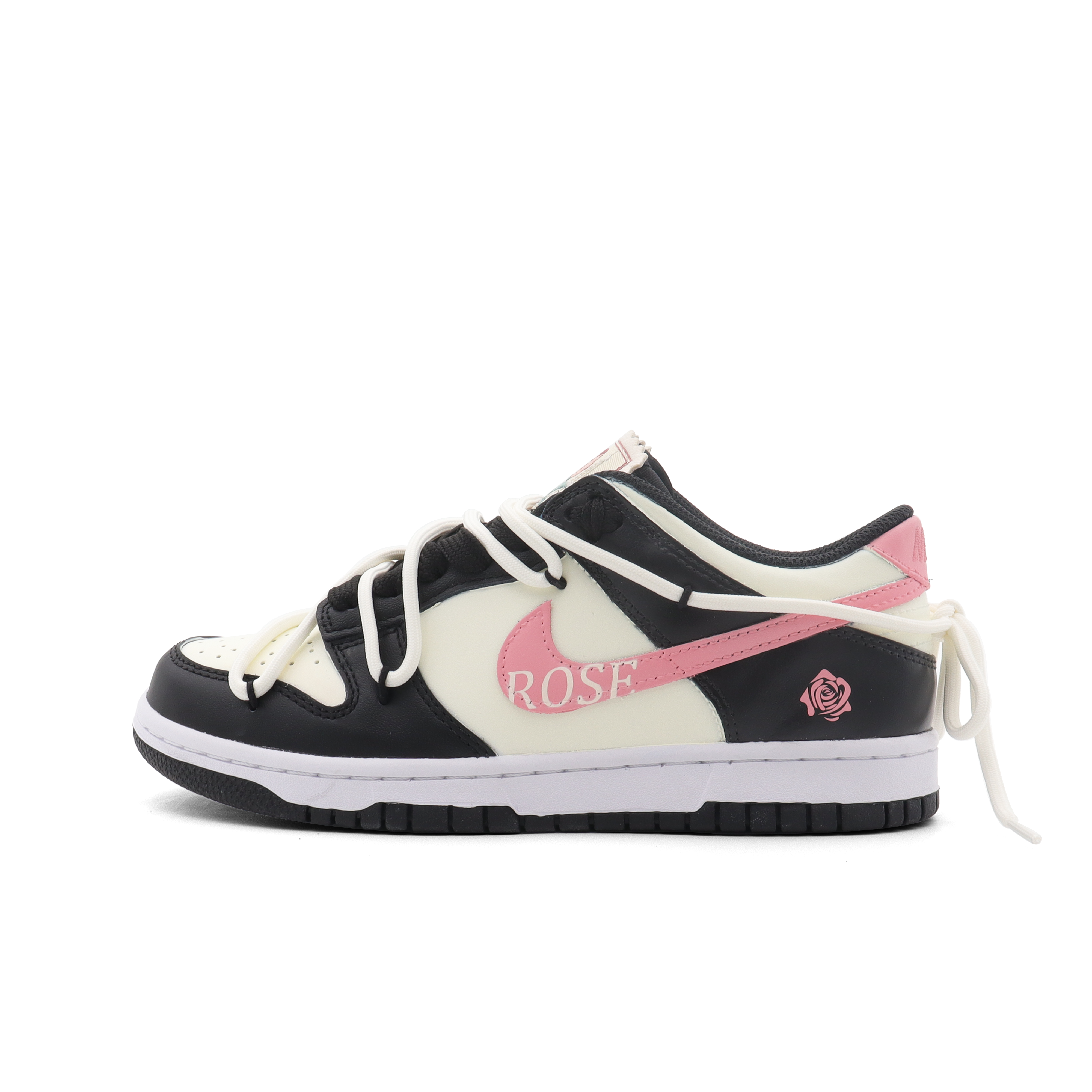 Buy [Sneakers Kustom] Nike Dunk Low 'Barbie Dopamin Hitam Merah Muda' DH9765-104(Team89-玫瑰日记)