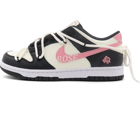 【定製球鞋】 Nike Dunk Low 玫瑰日記 芭比風 多巴胺 簡約百搭 防滑 低筒 板鞋 GS 黑粉 Buy 【定製球鞋】 Nike Dunk Low 玫瑰日記 芭比風 多巴胺 簡約百搭 防滑 低筒 板鞋 GS 黑粉