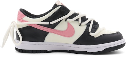 【定製球鞋】 Nike Dunk Low 玫瑰日記 芭比風 多巴胺 簡約百搭 防滑 低筒 板鞋 GS 黑粉 Order 【定製球鞋】 Nike Dunk Low 玫瑰日記 芭比風 多巴胺 簡約百搭 防滑 低筒 板鞋 GS 黑粉