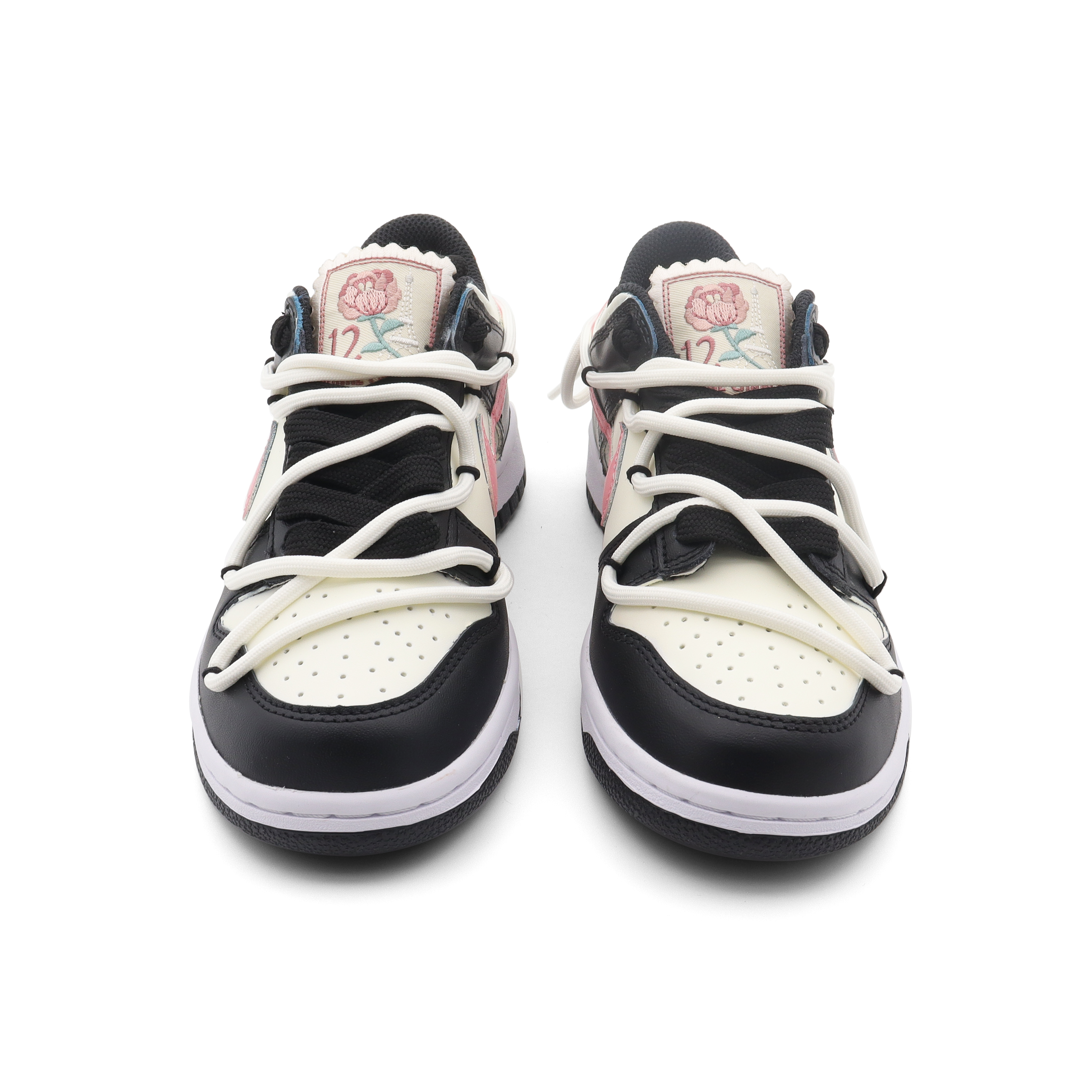 Shop [Sneakers Kustom] Nike Dunk Low 'Barbie Dopamin Hitam Merah Muda' DH9765-104(Team89-玫瑰日记)