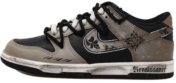 custom-shoes-nike-dunk-low-baroque-deconstructed-black-brown