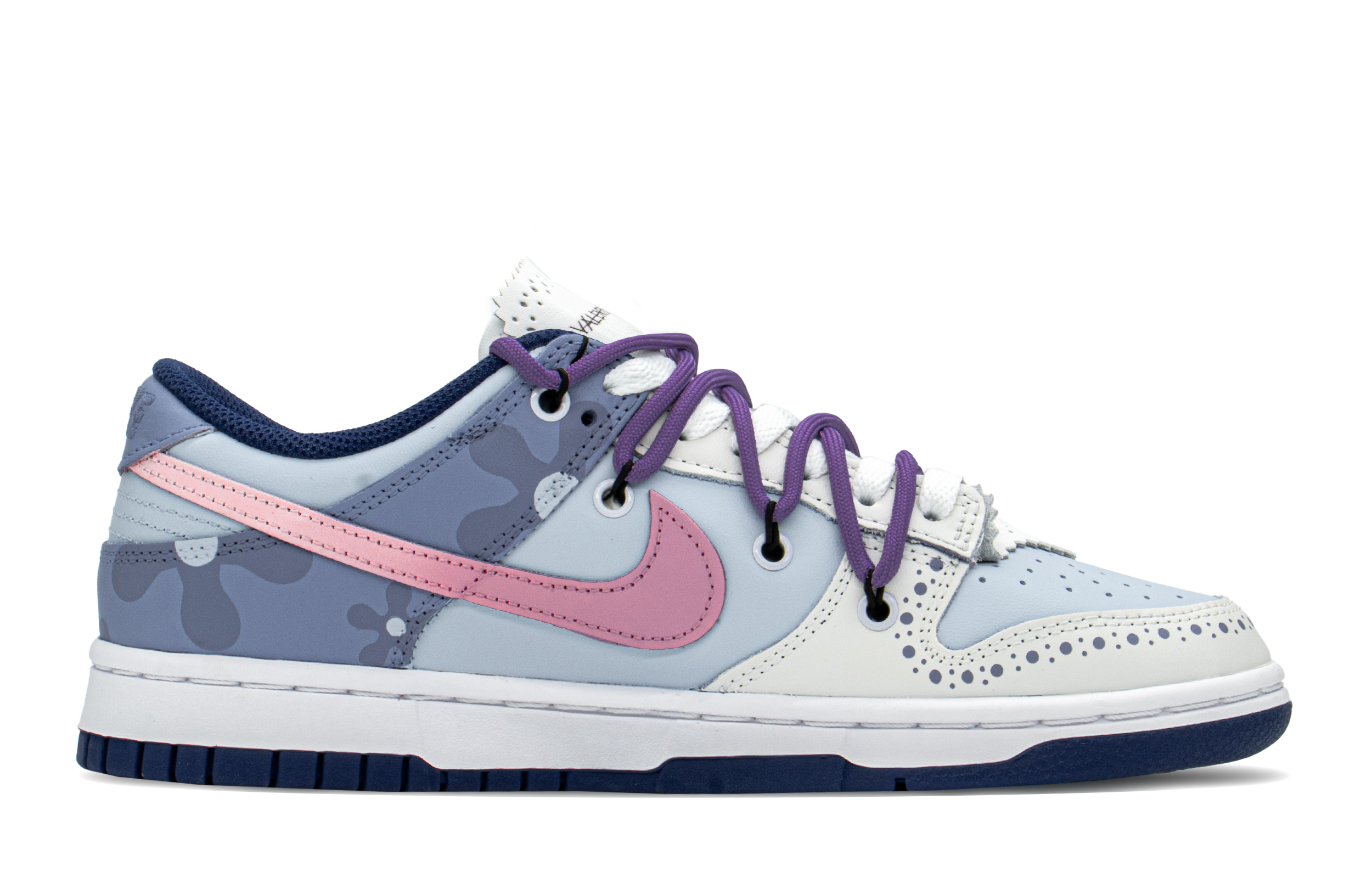 Order 【定制球鞋】Nike Dunk Low FZBB 巴洛克 手繪噴繪 特殊禮盒 解構鞋帶 低幫 板鞋 GS 粉紫
