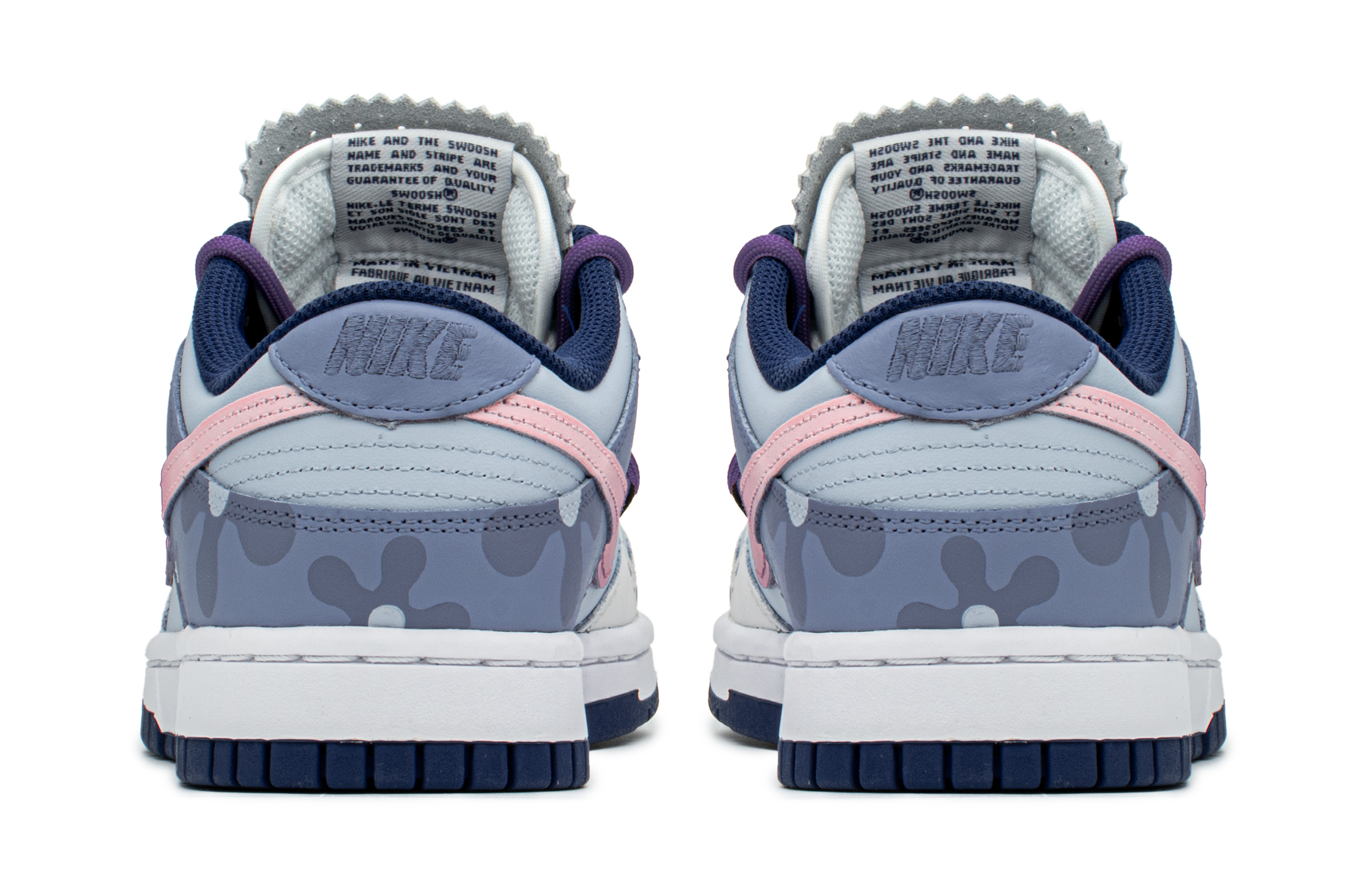 Purchase 【定制球鞋】Nike Dunk Low FZBB 巴洛克 手繪噴繪 特殊禮盒 解構鞋帶 低幫 板鞋 GS 粉紫