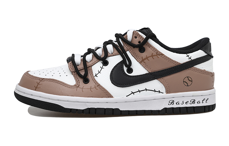 Buy [Sepatu Kustom] Nike Dunk Low 'Baseball Mocha Deconstructed Hitam Putih Coklat' DD1391-100(Team拾玖-复古棒球男S-BOX)