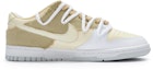 Order 【訂製球鞋】 Nike Dunk Low 811製造 戰地天使 高級簡約 毛邊貼布 手繪噴繪 低筒 板鞋 GS 米黃白