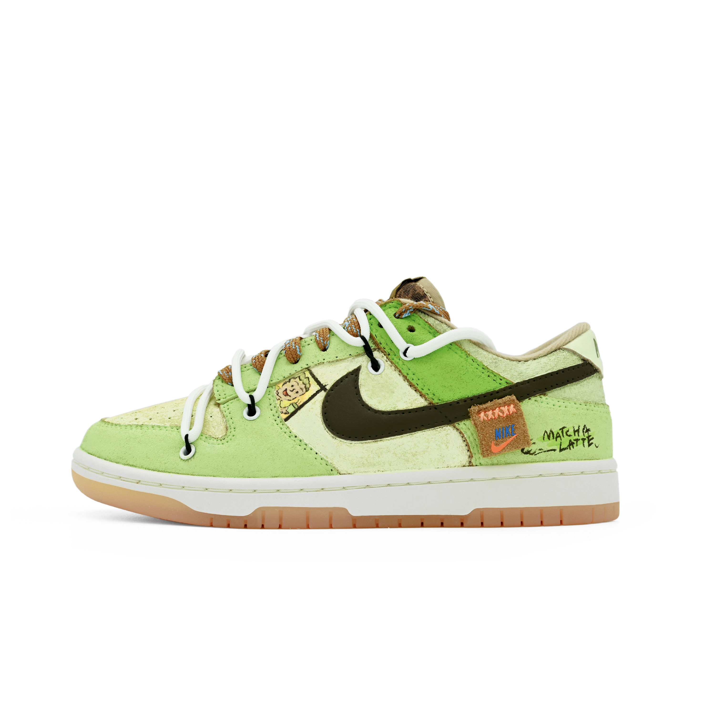 [Custom Shoes] Nike Dunk Low 'Bear Mint Green-Brown'
