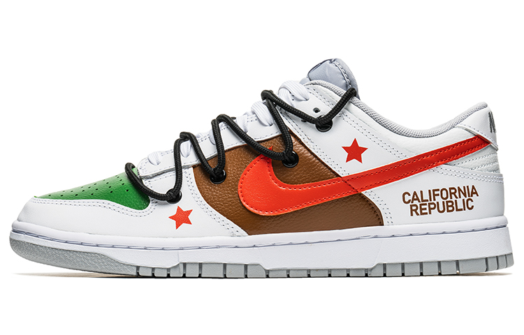 Buy [Kasut Custom] Nike Dunk Low 'Beer Star Deconstructed Putih Merah' DJ6188-003(TeamB-男款啤酒白红F-BOX)