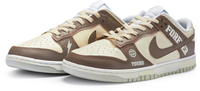 【客製球鞋】Nike Dunk Low 811製造 復古美高 做舊 簡約 街頭 手繪噴繪 防滑耐磨 低幫 板鞋 GS 米白棕 Lookbook 【客製球鞋】Nike Dunk Low 811製造 復古美高 做舊 簡約 街頭 手繪噴繪 防滑耐磨 低幫 板鞋 GS 米白棕
