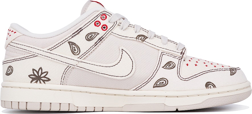 【定製球鞋】 Nike Dunk Low 校園風 時尚街頭 腰果花 紅標 復古 氧化做舊 低筒 板鞋 男款 米色 Order 【定製球鞋】 Nike Dunk Low 校園風 時尚街頭 腰果花 紅標 復古 氧化做舊 低筒 板鞋 男款 米色