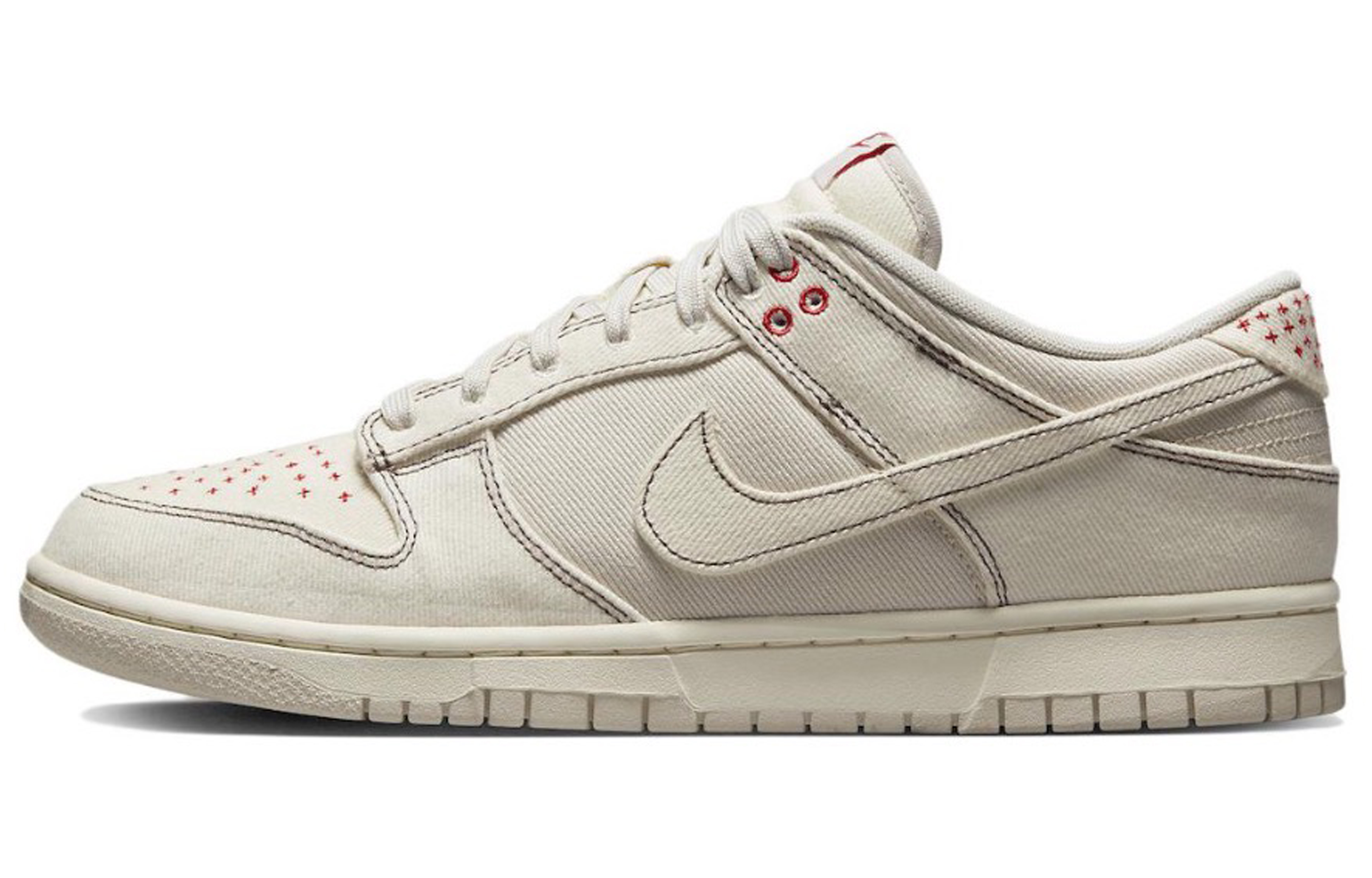 Details for [Kasus Sepatu] Nike Dunk Low 'Beige Paisley' DV0834-100(TeamTen-男款腰果花米白红标)