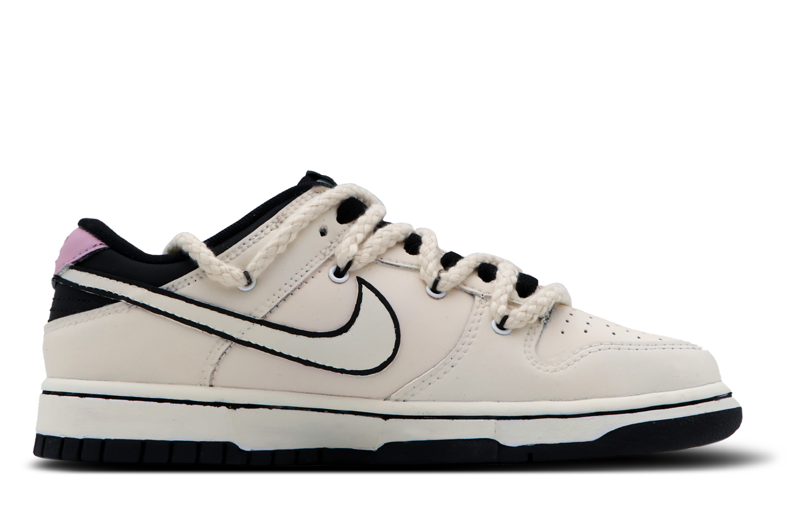 Lookbook [Sepatu Custom] Nike Dunk Low 'Beige Rainbow Pop' DD1391-100(Team53-男款纯奶啵啵)