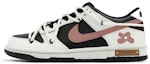 Buy 【客製化球鞋】 Nike Dunk 低筒 熾愛玫瑰 雙鞋帶解構 少女 多巴胺 防滑耐磨 輕便 低筒 滑板鞋 GS 黑白粉
