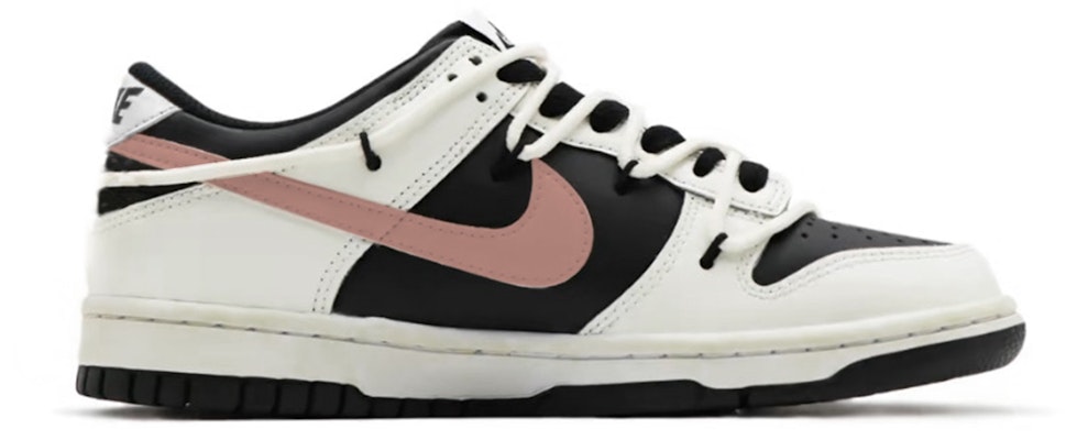 【客製化球鞋】 Nike Dunk 低筒 熾愛玫瑰 雙鞋帶解構 少女 多巴胺 防滑耐磨 輕便 低筒 滑板鞋 GS 黑白粉 Order 【客製化球鞋】 Nike Dunk 低筒 熾愛玫瑰 雙鞋帶解構 少女 多巴胺 防滑耐磨 輕便 低筒 滑板鞋 GS 黑白粉