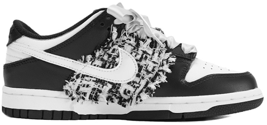 【カスタムシューズ】ナイキ ダンク ロー『ベリーエッチングシルクレース』 DH9765-002(TeamI-女款小香风黑白) Order 【カスタムシューズ】ナイキ ダンク ロー『ベリーエッチングシルクレース』 DH9765-002(TeamI-女款小香风黑白)