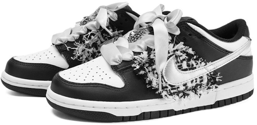 【カスタムシューズ】ナイキ ダンク ロー『ベリーエッチングシルクレース』 DH9765-002(TeamI-女款小香风黑白) Lookbook 【カスタムシューズ】ナイキ ダンク ロー『ベリーエッチングシルクレース』 DH9765-002(TeamI-女款小香风黑白)