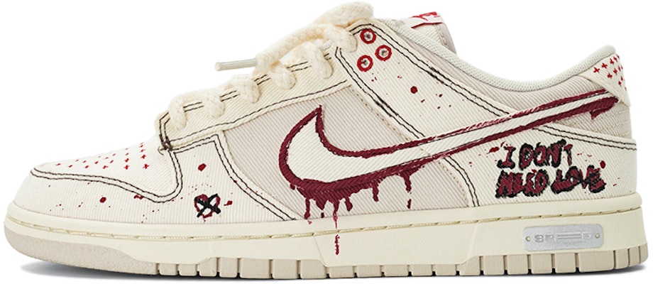 【客製球鞋】Nike Dunk Low 莓刻 瑪莉 暗黑風 低筒 滑板鞋 男女同款 米紅 Buy 【客製球鞋】Nike Dunk Low 莓刻 瑪莉 暗黑風 低筒 滑板鞋 男女同款 米紅