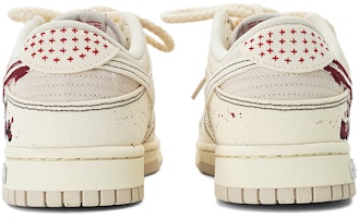 【客製球鞋】Nike Dunk Low 莓刻 瑪莉 暗黑風 低筒 滑板鞋 男女同款 米紅 Shop 【客製球鞋】Nike Dunk Low 莓刻 瑪莉 暗黑風 低筒 滑板鞋 男女同款 米紅