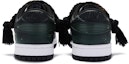 Shop 【訂製球鞋】Nike Dunk Low BIGNIU 煩躁黑白 高街 美式 解構鞋帶 手繪噴繪 低筒 板鞋 男款 黑白綠