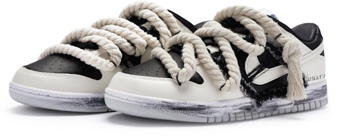 나이키 덩크 로우 '빅뉴 흑백 환상'(커스텀) DV0831-101(TeamR-男款黑白错觉) Lookbook 나이키 덩크 로우 '빅뉴 흑백 환상'(커스텀) DV0831-101(TeamR-男款黑白错觉)