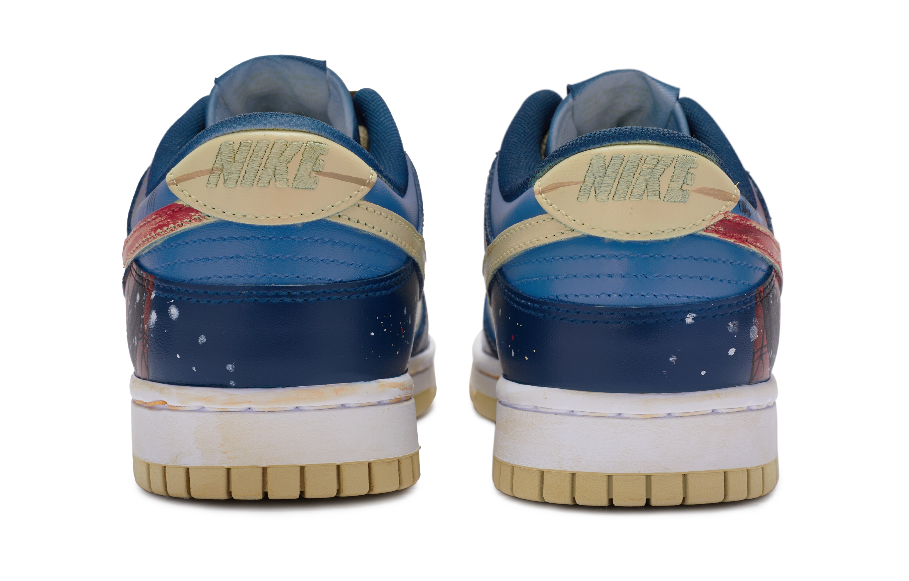 Purchase 나이키 덩크 로우 '빅뉴 블루 핸드페인팅' (커스텀) DV0833-100(TeamR-男款蜘蛛侠)