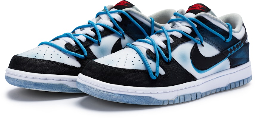 나이키 덩크 로우 '빅뉴 블루 쏘투스' (커스텀) DV0827-100(TeamR-男款蓝锯齿黑白蓝) Lookbook 나이키 덩크 로우 '빅뉴 블루 쏘투스' (커스텀) DV0827-100(TeamR-男款蓝锯齿黑白蓝)