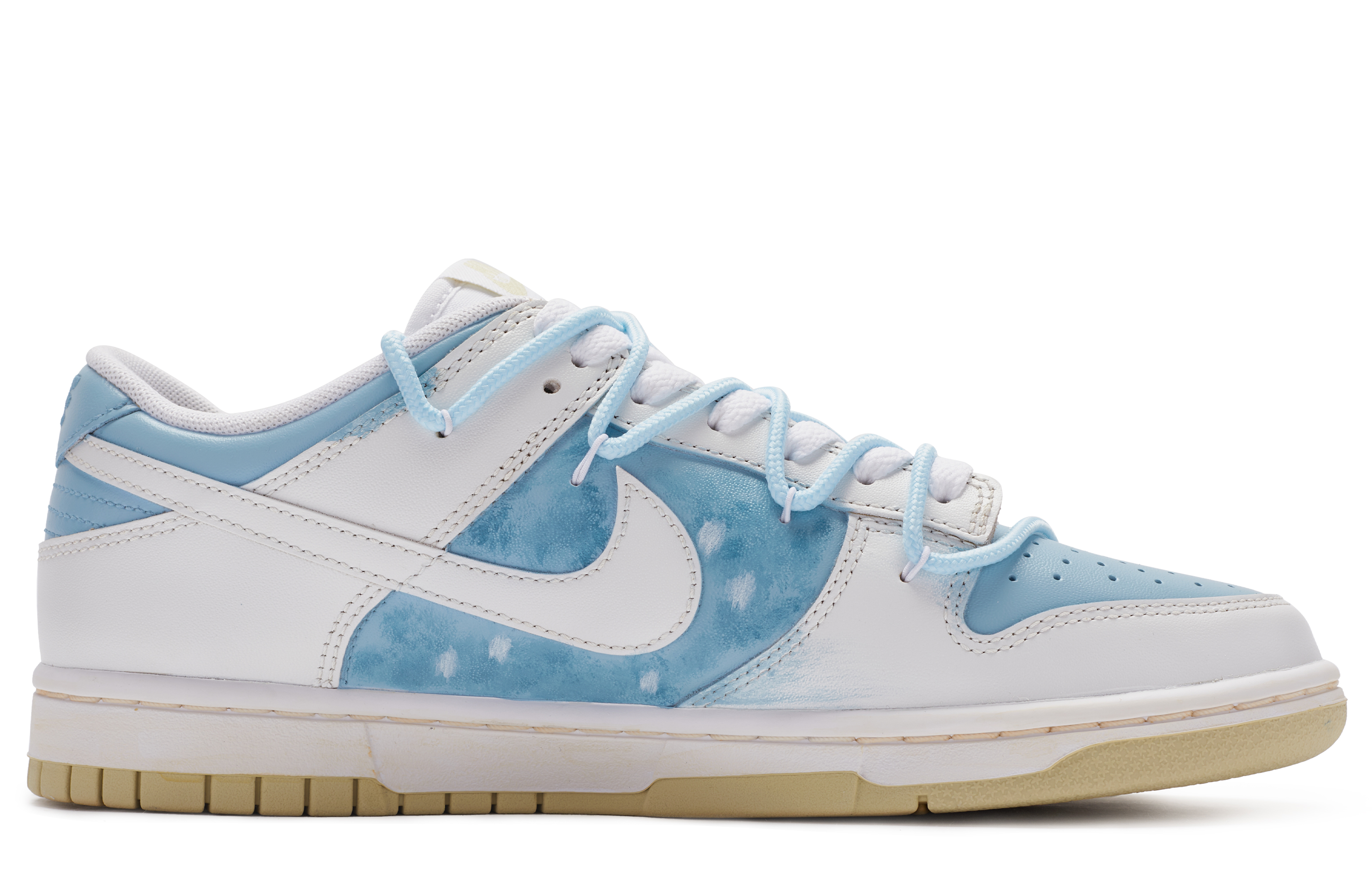 Order [Sepatu Kustom] Nike Dunk Low 'BIGNIU City Love - Biru Putih' DV0833-100(TeamR-男款情书)