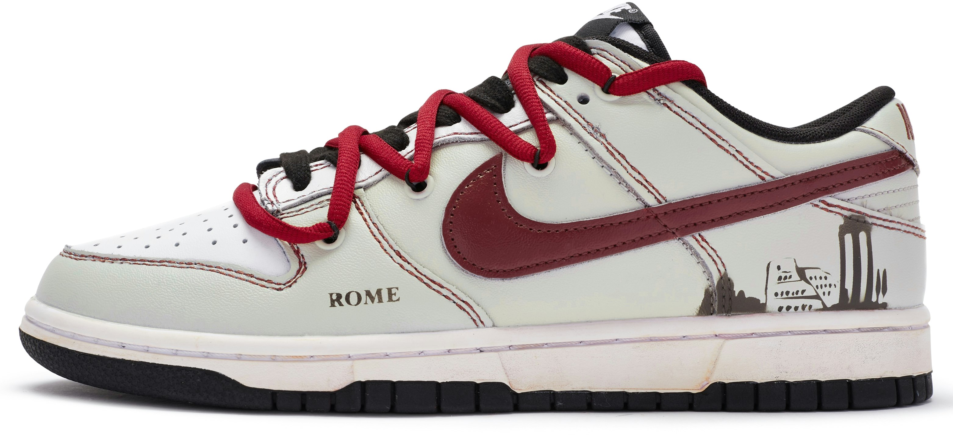 custom-shoes-nike-dunk-low-bigniu-deconstructed-cream-black-red