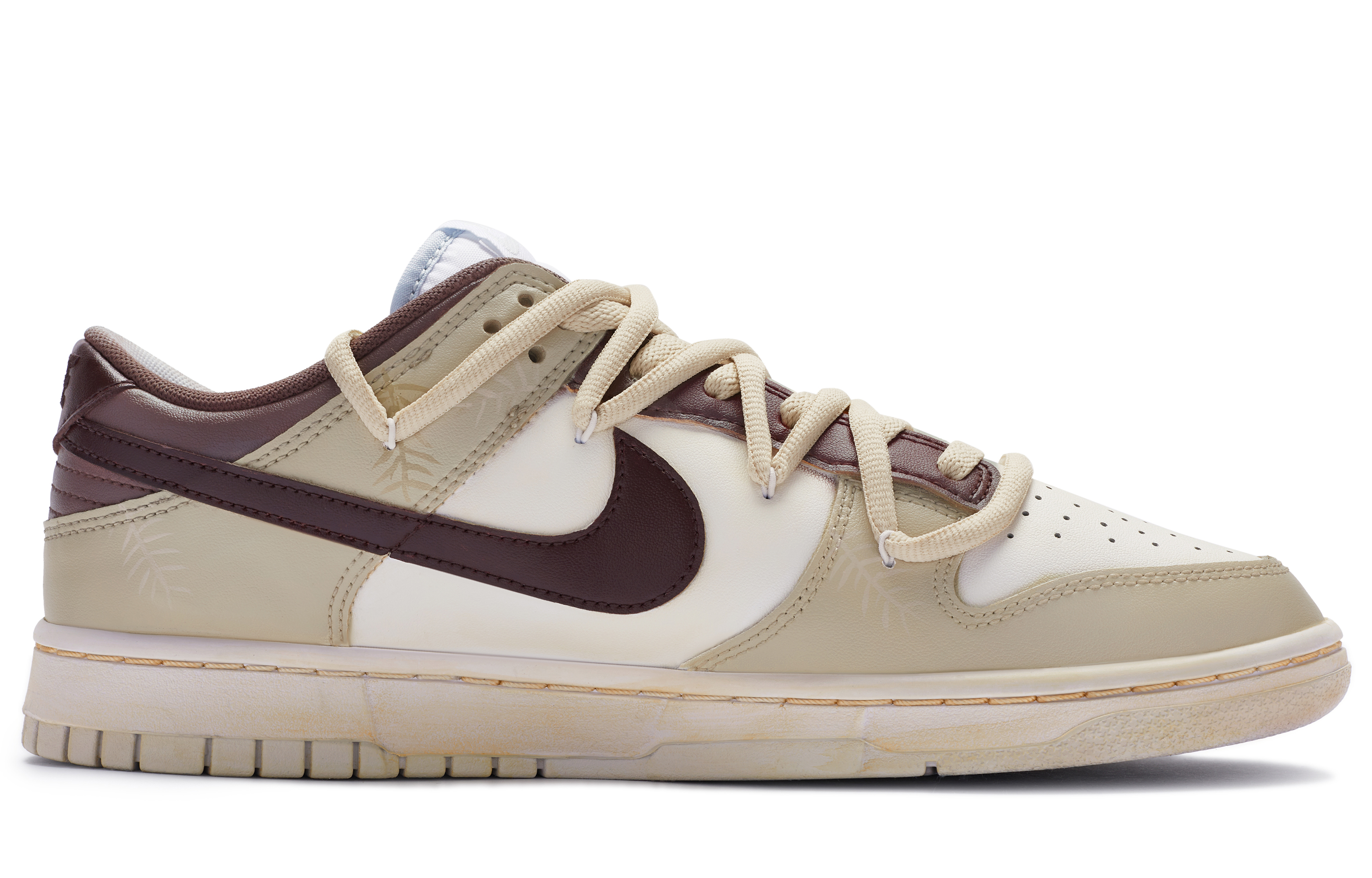 Order [Kasut Custom] Nike Dunk Low 'BIGNIU Deconstructed Beige-Coklat' DV0831-101(TeamR-男款超感知)