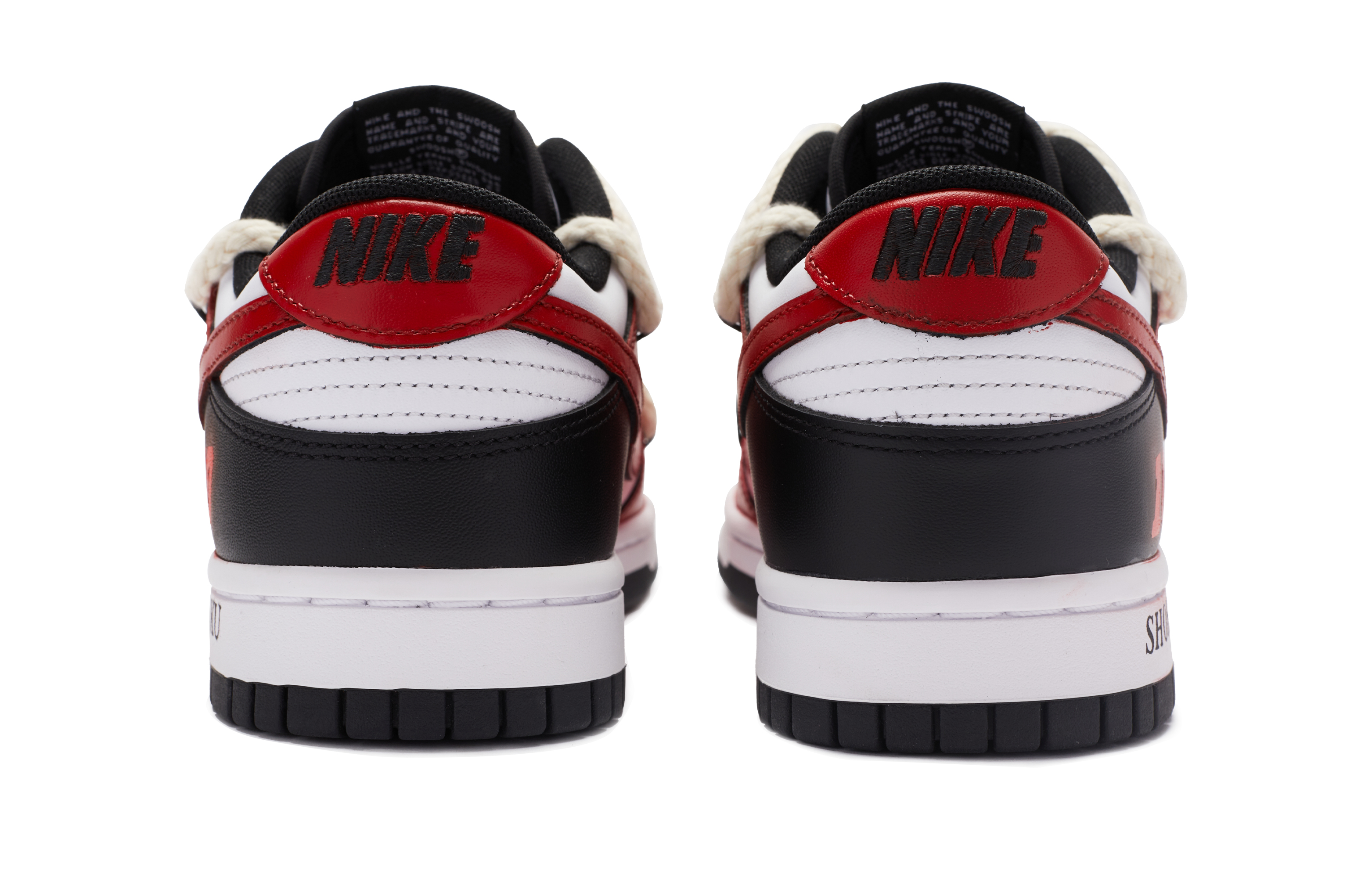 Shop [Kasut Custom] Nike Dunk Low 'Lagenda BIGNIU Shohoku Ternyata Hitam Putih Merah' DD1391-100(TeamR-男款湘北传奇)