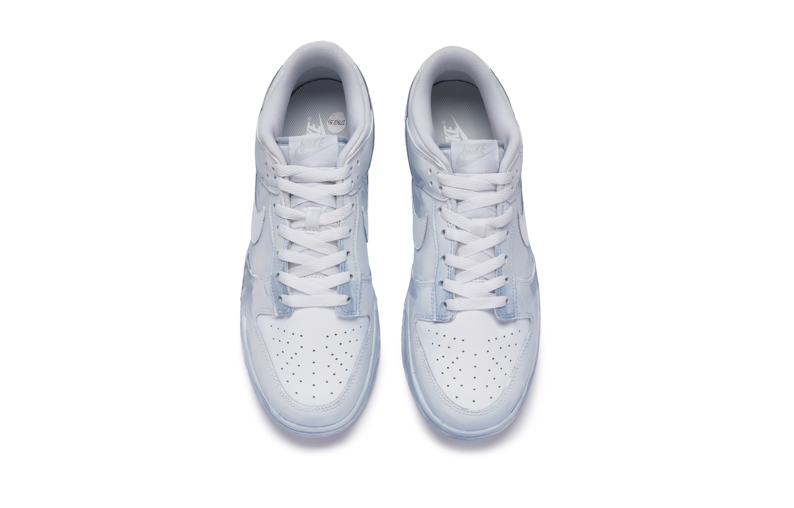 Shop [Sepatu Custom] Nike Dunk Low 'BIGNIU Putih Biru Dip-Dye' DH9765-102(TeamR-女款白蓝浸染)