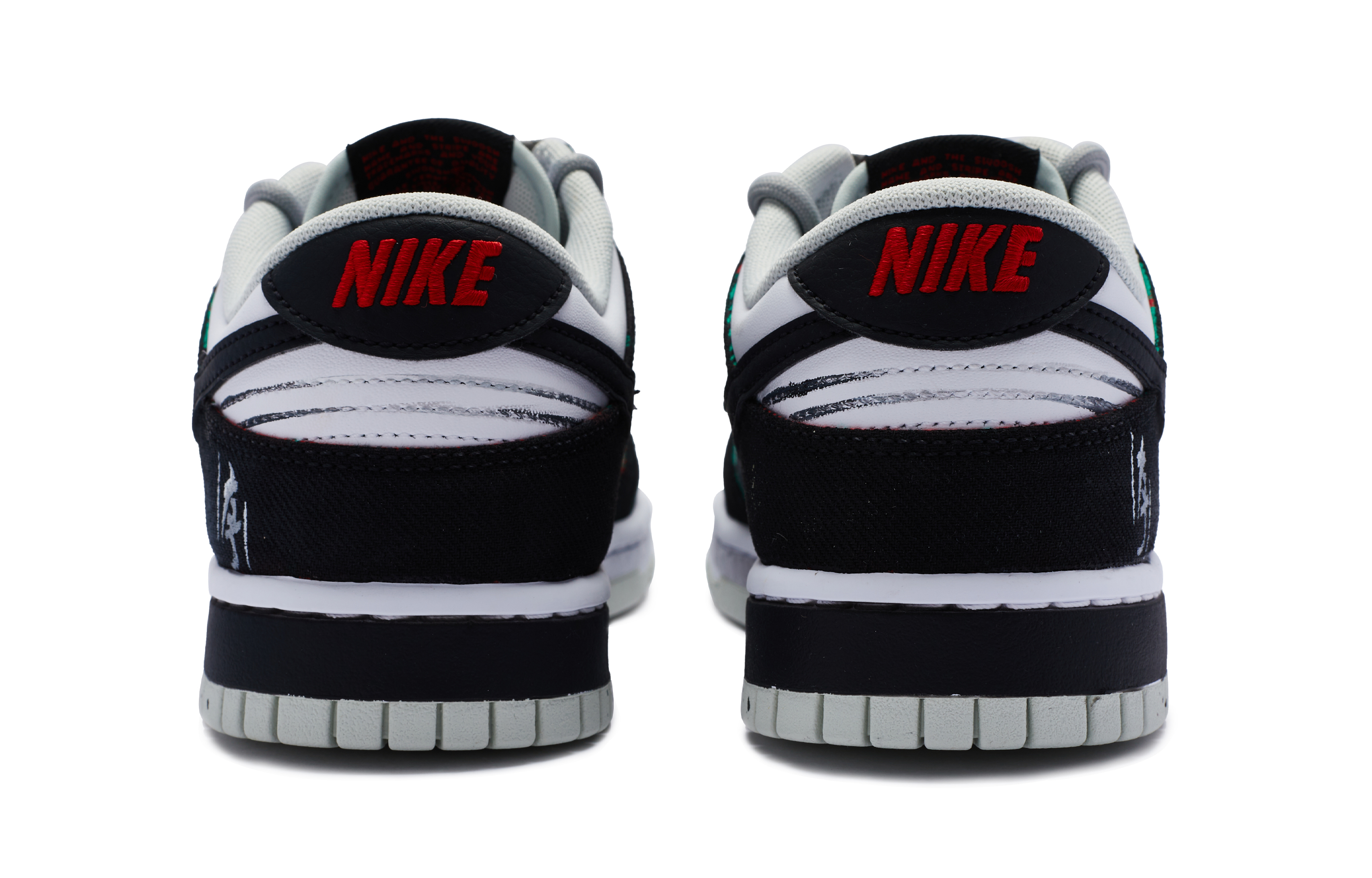 Shop 【カスタムシューズ】ナイキ ダンク ロー「ブラック-グレーインク解体」 DV0827-100(Team80-男款纵身入山海)