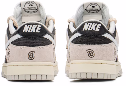 【定制球鞋】Nike Dunk Low 惡魔之眼 禮盒 極簡Vibe風 解構 復古TS腰果花 低幫 板鞋 男款 黑米 Shop 【定制球鞋】Nike Dunk Low 惡魔之眼 禮盒 極簡Vibe風 解構 復古TS腰果花 低幫 板鞋 男款 黑米