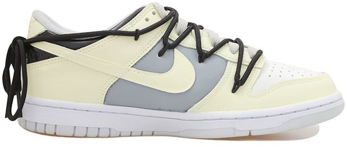 【訂製球鞋】【預售】 Nike Dunk Low 掛布 別針 防滑耐磨 低筒 板鞋 GS 黑白色 Order 【訂製球鞋】【預售】 Nike Dunk Low 掛布 別針 防滑耐磨 低筒 板鞋 GS 黑白色