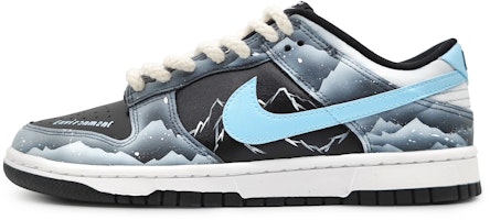 Nike Dunk Low カスタム "黒青氷雪" (Nike Dunk Low Custom "Black Blue Ice Snow") DV0831-002(Team16-男款南极冰川蓝) Buy Nike Dunk Low カスタム "黒青氷雪" (Nike Dunk Low Custom "Black Blue Ice Snow") DV0831-002(Team16-男款南极冰川蓝)