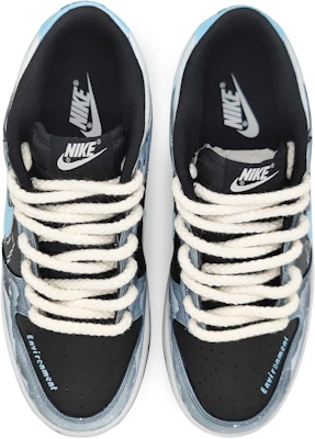 Nike Dunk Low カスタム "黒青氷雪" (Nike Dunk Low Custom "Black Blue Ice Snow") DV0831-002(Team16-男款南极冰川蓝) Shop Nike Dunk Low カスタム "黒青氷雪" (Nike Dunk Low Custom "Black Blue Ice Snow") DV0831-002(Team16-男款南极冰川蓝)