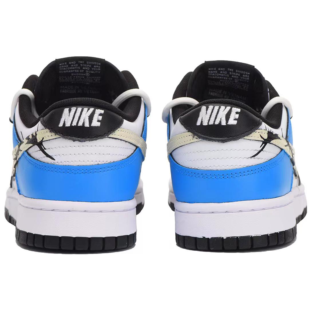 Shop [Sneaker Custom] Nike Dunk Low 'Hitam Biru Krim Duri' CW1590-100（Team32-女款闪电荆棘）