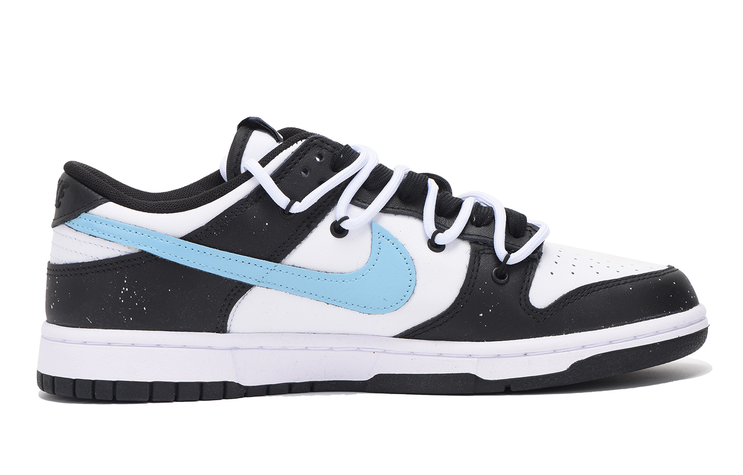 Order [Nike Sepatu Kustom] Dunk Low 'Hitam Biru Hati Deconstructed' DD1391-100(Team拾伍-男款黑蓝爱心)