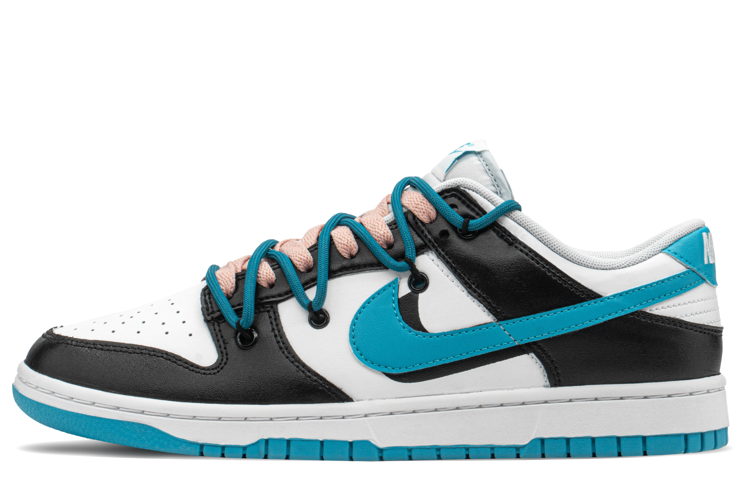 Buy [Kasut Custom] Nike Dunk Low 'Hitam Biru High Street Waves' DV0831-001(TeamA-DK男狂热海浪)