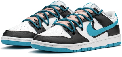 나이키 덩크 로우 '블랙 블루 하이스트릿 웨이브' (커스텀) DV0831-001(TeamA-DK男狂热海浪) Lookbook 나이키 덩크 로우 '블랙 블루 하이스트릿 웨이브' (커스텀) DV0831-001(TeamA-DK男狂热海浪)