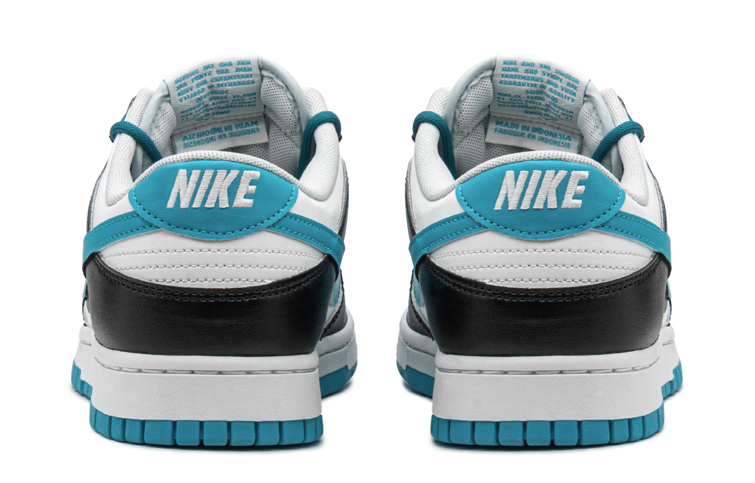 Shop [Kasut Custom] Nike Dunk Low 'Hitam Biru High Street Waves' DV0831-001(TeamA-DK男狂热海浪)