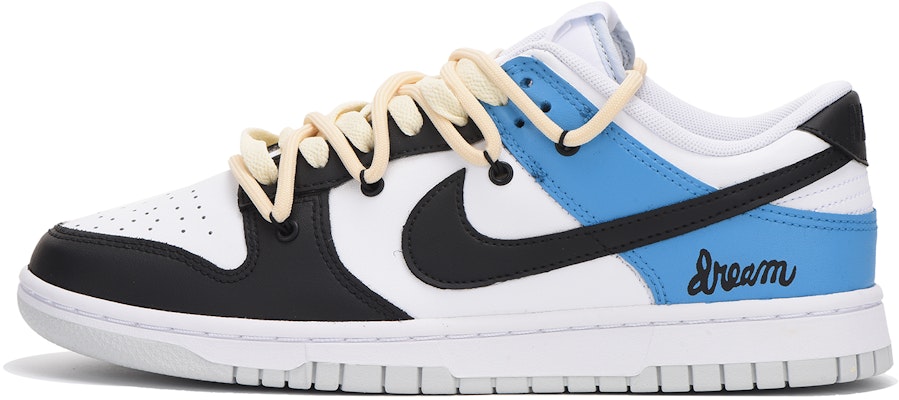 【訂製球鞋】 Nike Dunk Low 禮盒 字母 vibe風 解構 高街 低筒 板鞋 GS 黑藍 Buy 【訂製球鞋】 Nike Dunk Low 禮盒 字母 vibe風 解構 高街 低筒 板鞋 GS 黑藍