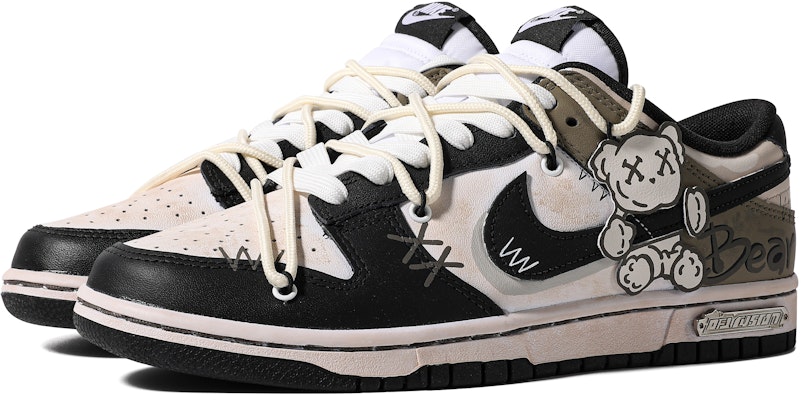 나이키 덩크 로우 '블랙 브라운' (커스텀) DD1391-100(TeamM-男款布偶熊S-BOX) Lookbook 나이키 덩크 로우 '블랙 브라운' (커스텀) DD1391-100(TeamM-男款布偶熊S-BOX)