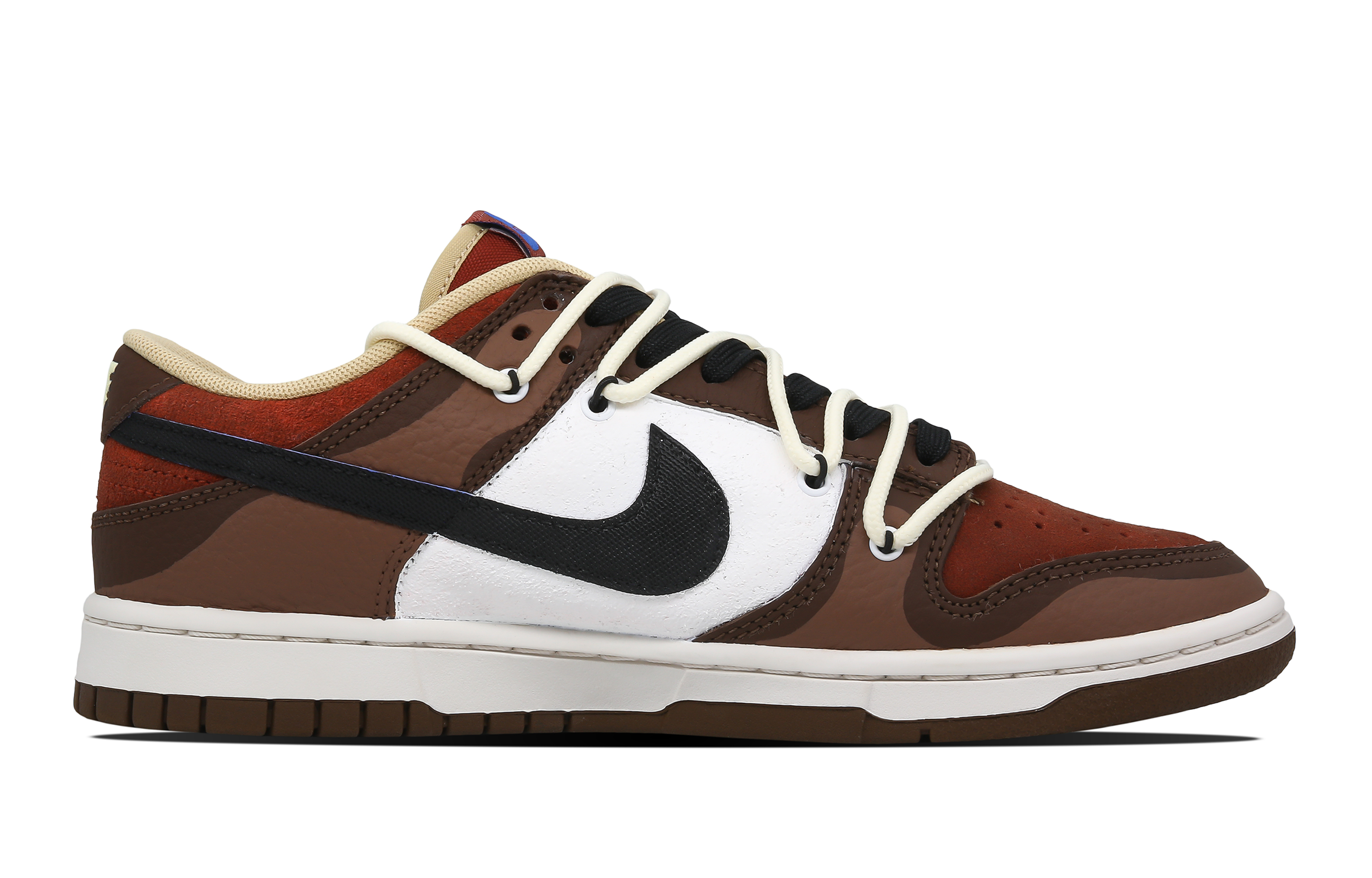 Order [Kasot Custom] Nike Dunk Low 'Hitam Coklat Kelapa Ais' DR9704-200(Team78-男款生椰冰巧)