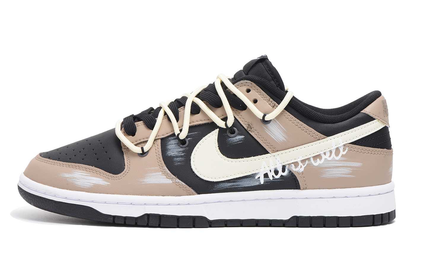 Buy 【訂製運動鞋】Nike Dunk Low 字母 解構 街頭 低筒 滑板鞋 男款 黑棕