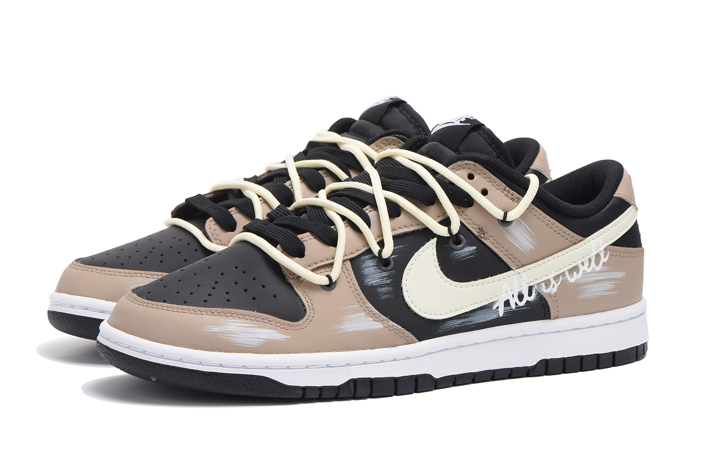 Lookbook 【訂製運動鞋】Nike Dunk Low 字母 解構 街頭 低筒 滑板鞋 男款 黑棕